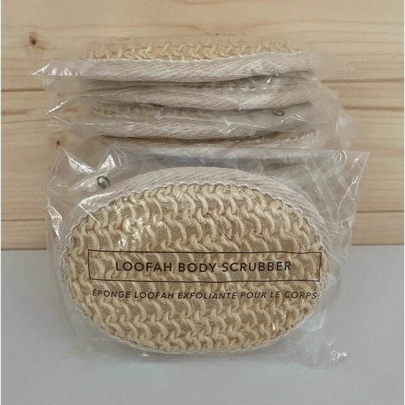 NEW 10 Individual LOOFAH Beige Oval BODY SCRUBBER Size: 4 1/2” x 3 1/2” - Picture 4 of 5